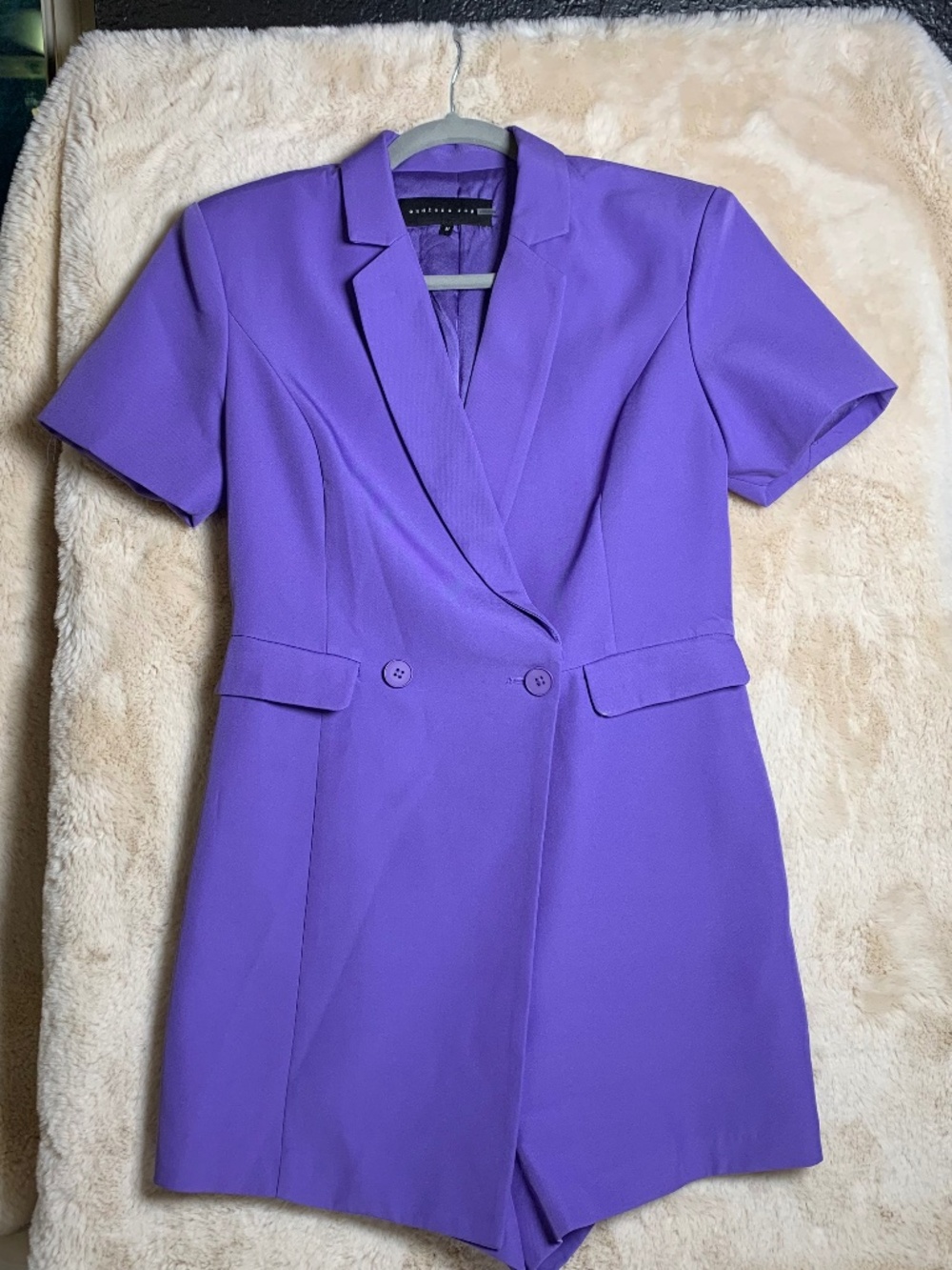 Endless Rose Short Sleeve Blazer Romper Sz M
